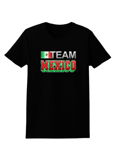 Sporty Team Mexico Womens Dark T-Shirt-TooLoud-Black-X-Small-Davson Sales