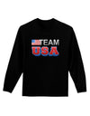 Sporty Team USA Adult Long Sleeve Dark T-Shirt-TooLoud-Black-Small-Davson Sales