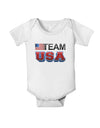 Sporty Team USA Baby Romper Bodysuit-Baby Romper-TooLoud-White-06-Months-Davson Sales