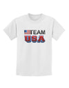 Sporty Team USA Childrens T-Shirt-Childrens T-Shirt-TooLoud-White-X-Small-Davson Sales