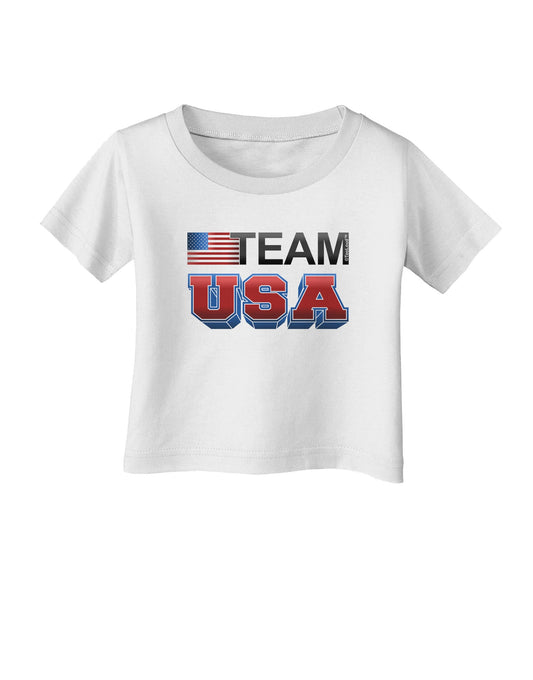 Sporty Team USA Infant T-Shirt-Infant T-Shirt-TooLoud-White-06-Months-Davson Sales