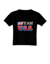 Sporty Team USA Toddler T-Shirt Dark-Toddler T-Shirt-TooLoud-Black-2T-Davson Sales