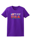 Sporty Team USA Womens Dark T-Shirt-TooLoud-Purple-X-Small-Davson Sales