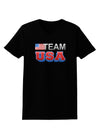 Sporty Team USA Womens Dark T-Shirt-TooLoud-Black-X-Small-Davson Sales