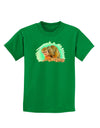 Squirrel Monkey Watercolor Childrens Dark T-Shirt-Childrens T-Shirt-TooLoud-Kelly-Green-X-Small-Davson Sales