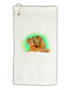 Squirrel Monkey Watercolor Micro Terry Gromet Golf Towel 11&#x22;x19-Golf Towel-TooLoud-White-Davson Sales