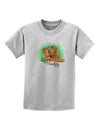 Squirrel Monkey Watercolor Text Childrens T-Shirt-Childrens T-Shirt-TooLoud-AshGray-X-Small-Davson Sales