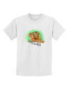 Squirrel Monkey Watercolor Text Childrens T-Shirt-Childrens T-Shirt-TooLoud-White-X-Small-Davson Sales