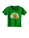 Squirrel Monkey Watercolor Text Toddler T-Shirt Dark-Toddler T-Shirt-TooLoud-Clover-Green-2T-Davson Sales