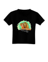 Squirrel Monkey Watercolor Text Toddler T-Shirt Dark-Toddler T-Shirt-TooLoud-Black-2T-Davson Sales