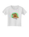 Squirrel Monkey Watercolor Text Toddler T-Shirt-Toddler T-Shirt-TooLoud-White-2T-Davson Sales