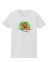 Squirrel Monkey Watercolor Text Womens T-Shirt-Womens T-Shirt-TooLoud-White-X-Small-Davson Sales