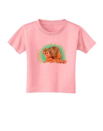 Squirrel Monkey Watercolor Toddler T-Shirt-Toddler T-Shirt-TooLoud-Candy-Pink-2T-Davson Sales