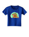 Squirrel Monkey Watercolor Toddler T-Shirt Dark-Toddler T-Shirt-TooLoud-Royal-Blue-2T-Davson Sales