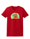 Squirrel Monkey Watercolor Womens Dark T-Shirt-TooLoud-Red-X-Small-Davson Sales