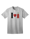 Sriracha-inspired Adult T-Shirt with I Heart Design by TooLoud-Mens T-shirts-TooLoud-AshGray-Small-Davson Sales