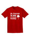 St Patrick is my Drinking Buddy Adult Dark T-Shirt-Mens T-Shirt-TooLoud-Red-Small-Davson Sales