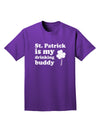 St Patrick is my Drinking Buddy Adult Dark T-Shirt-Mens T-Shirt-TooLoud-Purple-Small-Davson Sales