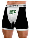 St Patrick is my Drinking Buddy Mens Boxer Brief Underwear-Boxer Briefs-NDS Wear-Black-with-White-Small-NDS WEAR