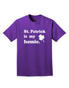 St Patrick is my Homie Adult Dark T-Shirt-Mens T-Shirt-TooLoud-Purple-Small-Davson Sales