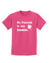 St Patrick is my Homie Childrens Dark T-Shirt-Childrens T-Shirt-TooLoud-Sangria-X-Small-Davson Sales