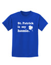 St Patrick is my Homie Childrens Dark T-Shirt-Childrens T-Shirt-TooLoud-Royal-Blue-X-Small-Davson Sales