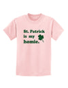 St Patrick is my Homie Childrens T-Shirt-Childrens T-Shirt-TooLoud-PalePink-X-Small-Davson Sales