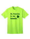 St Patrick is my Homie - Premium Adult T-Shirt Collection-Mens T-shirts-TooLoud-Neon-Green-Small-Davson Sales