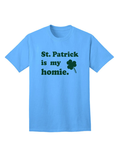 St Patrick is my Homie - Premium Adult T-Shirt Collection-Mens T-shirts-TooLoud-Aquatic-Blue-Small-Davson Sales