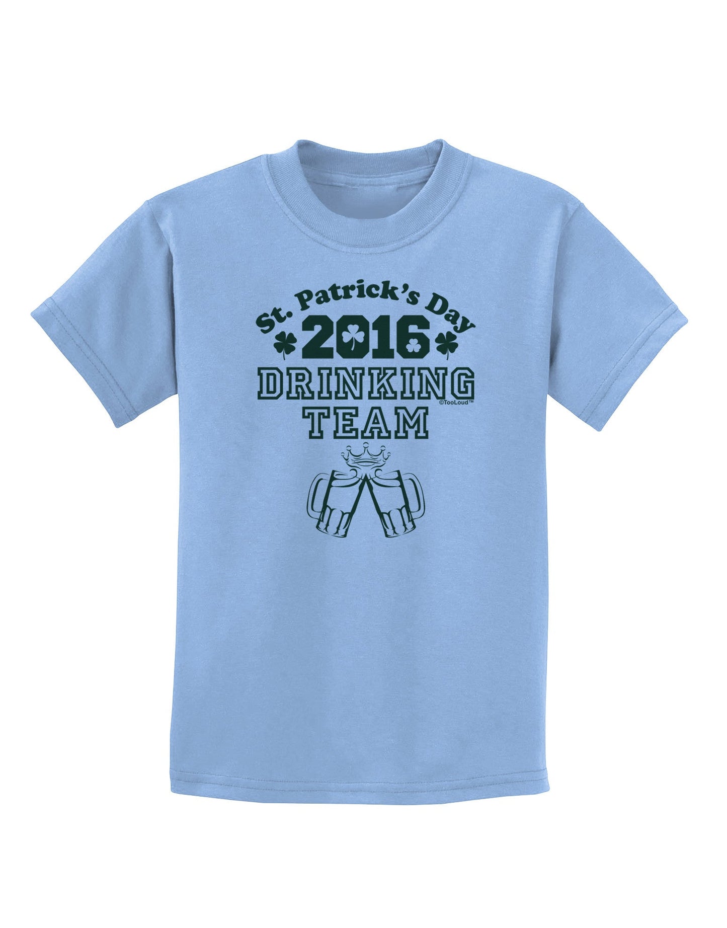 St Patricks Day Drinking Team Childrens T-Shirt-Childrens T-Shirt-TooLoud-Light-Blue-X-Small-Davson Sales