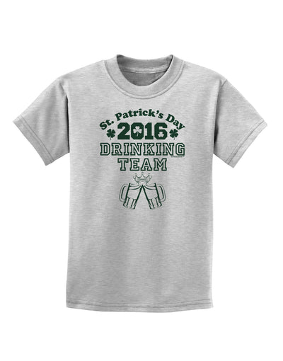 St Patricks Day Drinking Team Childrens T-Shirt-Childrens T-Shirt-TooLoud-AshGray-X-Small-Davson Sales
