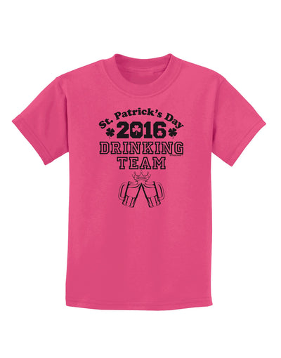 St Patricks Day Drinking Team Childrens T-Shirt-Childrens T-Shirt-TooLoud-Sangria-X-Small-Davson Sales