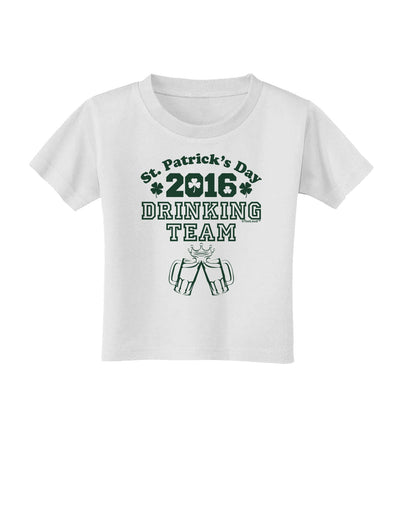 St Patricks Day Drinking Team Toddler T-Shirt-Toddler T-Shirt-TooLoud-White-2T-Davson Sales