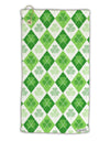 St Patrick's Day Green Shamrock Argyle Micro Terry Gromet Golf Towel 15 x 22 Inch All Over Print