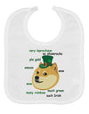 St Patricks Day Leprechaun Doge Baby Bib