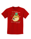 St Patricks Day Leprechaun Doge Childrens Dark T-Shirt-Childrens T-Shirt-TooLoud-Red-X-Small-Davson Sales