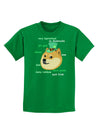 St Patricks Day Leprechaun Doge Childrens Dark T-Shirt-Childrens T-Shirt-TooLoud-Kelly-Green-X-Small-Davson Sales