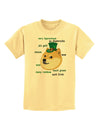 St Patricks Day Leprechaun Doge Childrens T-Shirt-Childrens T-Shirt-TooLoud-Daffodil-Yellow-X-Small-Davson Sales