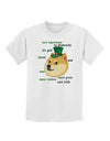 St Patricks Day Leprechaun Doge Childrens T-Shirt-Childrens T-Shirt-TooLoud-White-X-Small-Davson Sales