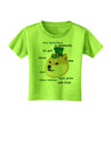 St Patricks Day Leprechaun Doge Toddler T-Shirt-Toddler T-Shirt-TooLoud-Lime-Green-2T-Davson Sales