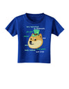 St Patricks Day Leprechaun Doge Toddler T-Shirt Dark-Toddler T-Shirt-TooLoud-Royal-Blue-2T-Davson Sales