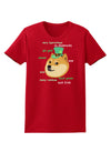 St Patricks Day Leprechaun Doge Womens Dark T-Shirt-TooLoud-Red-X-Small-Davson Sales