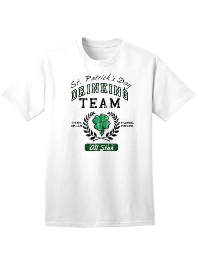 St Patricks Drinking Team Adult Unisex St Patrick's Day T-Shirt-Mens T-Shirt-TooLoud-White-Small-Davson Sales