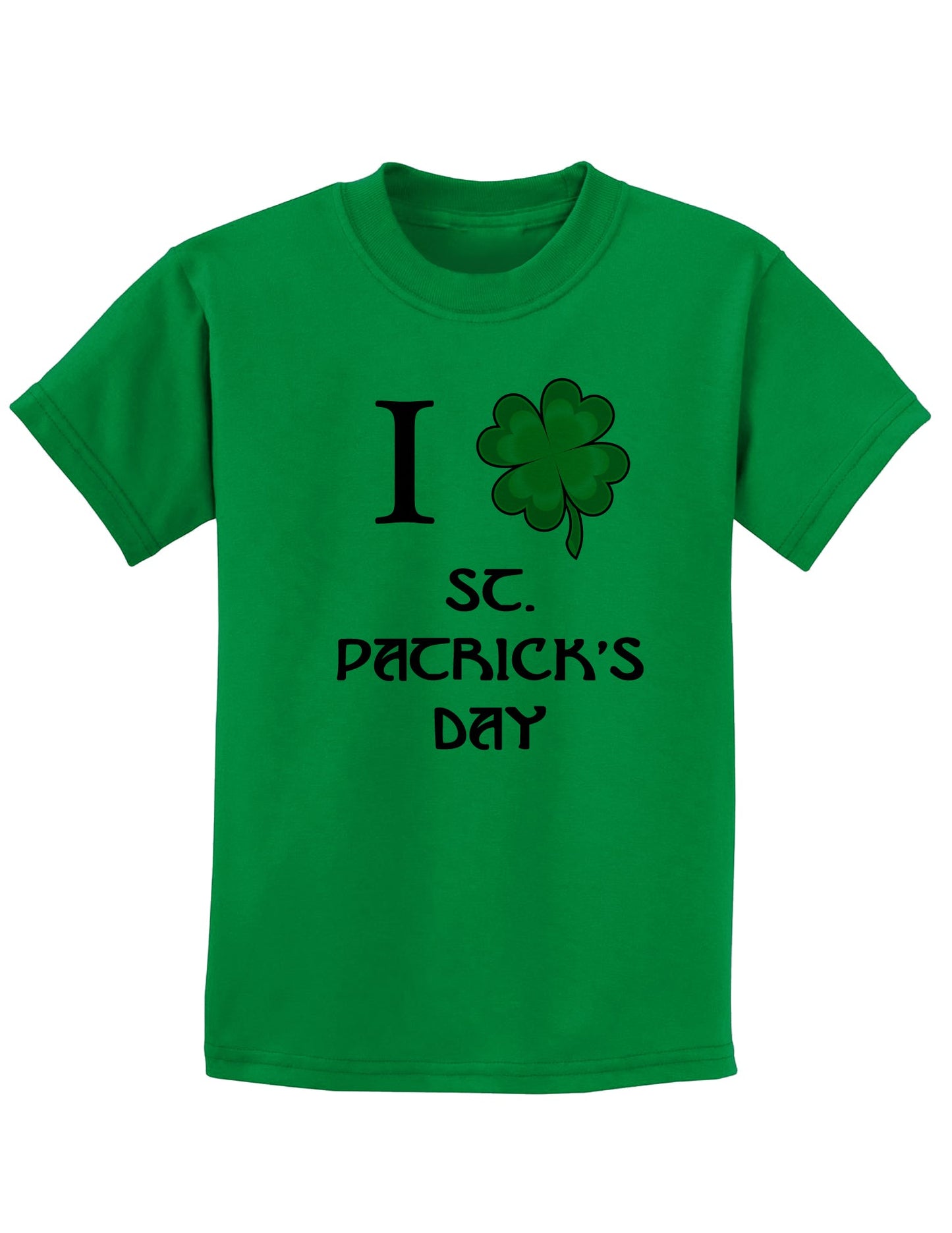 St. Patrick's Day Children's T-Shirt - Choose From Many Fun Designs!-TooLoud-I-Shamrock-St-Patricks-Day Kelly-Green-X-Small-Davson Sales