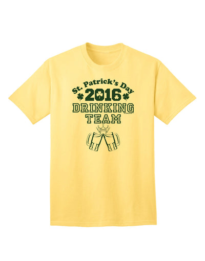 St. Patrick's Day Drinking Team: Premium Adult T-Shirt Collection-Mens T-shirts-TooLoud-Yellow-Small-Davson Sales