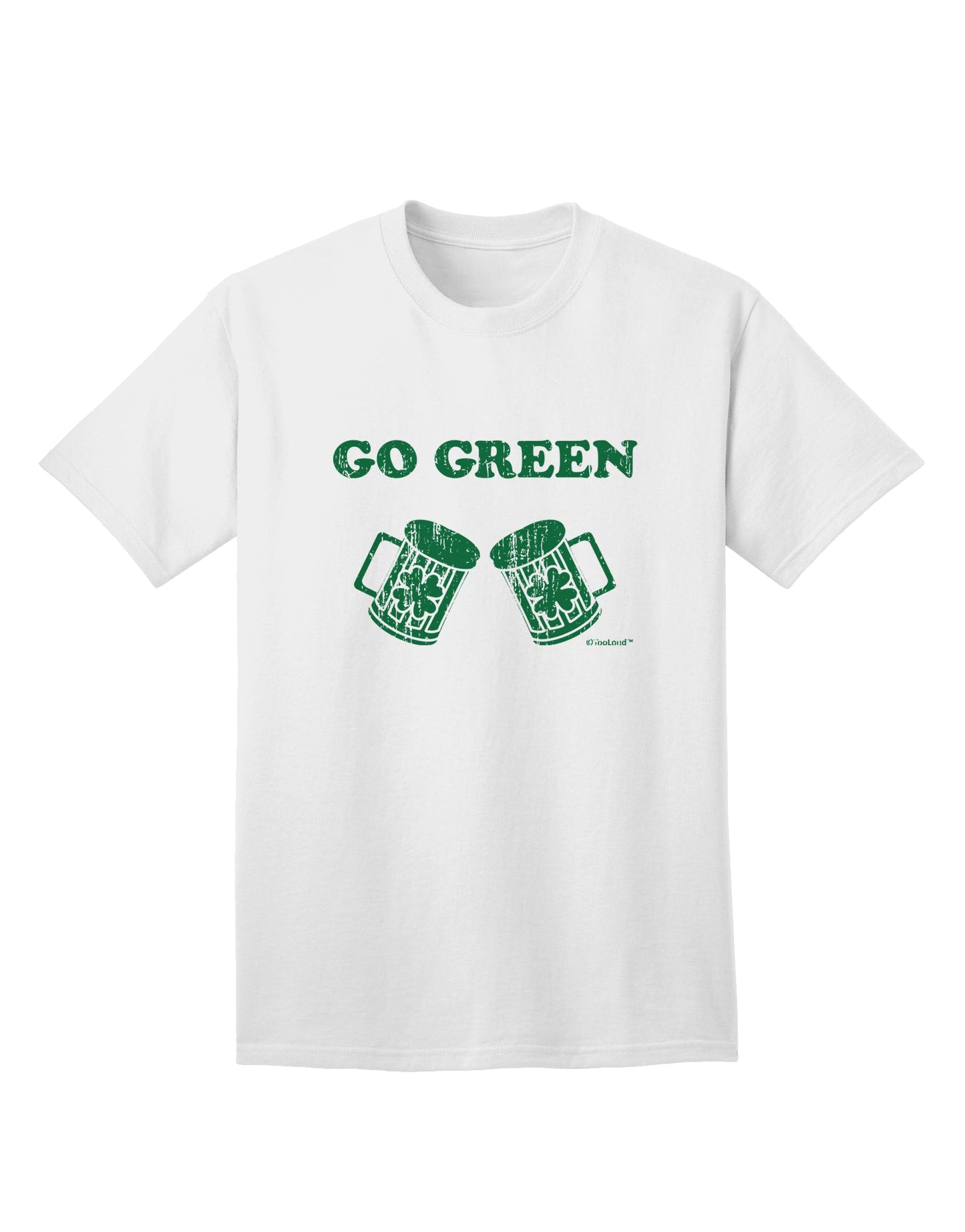 St. Patrick's Day Green Beer Adult T-Shirt: Embrace the Festive Spirit with TooLoud's Eco-friendly Collection-Mens T-shirts-TooLoud-White-Small-Davson Sales