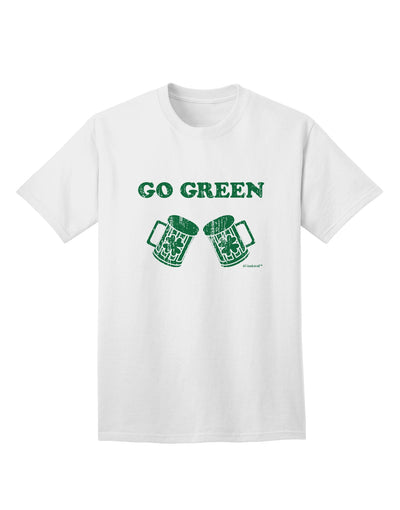 St. Patrick's Day Green Beer Adult T-Shirt: Embrace the Festive Spirit with TooLoud's Eco-friendly Collection-Mens T-shirts-TooLoud-White-Small-Davson Sales