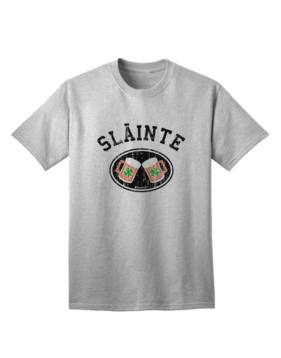 St. Patrick's Day Irish Cheers Adult T-Shirt: Embrace the Spirit of Slainte with TooLoud-Mens T-shirts-TooLoud-AshGray-Small-Davson Sales