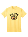 St. Patrick's Day Irish Cheers Adult T-Shirt: Embrace the Spirit of Slainte with TooLoud-Mens T-shirts-TooLoud-Yellow-Small-Davson Sales