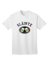 St. Patrick's Day Irish Cheers Adult T-Shirt: Embrace the Spirit of Slainte with TooLoud-Mens T-shirts-TooLoud-White-Small-Davson Sales